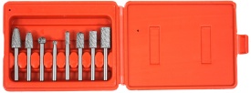 Set freze pe tijă pentru metal HSS, 8 piese, pentru fasonare, netezire și îndepărtare material, MaxRom V05040 - Img 6