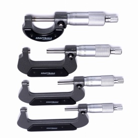 Set micrometre de exterior 0-100 mm KraftDele KD10443, 4 piese, precizie 0,01 mm, cu etaloane și valiză - Img 8