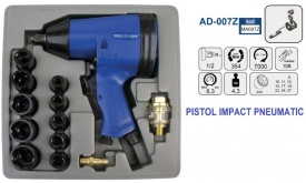 SET Pistol Impact pneumatic 354Nm 6.3 bari 1/2", ADLER AD-007Z PROFI – Kraft&Dele