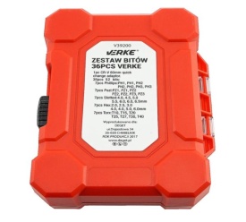 Set profesional biți VERKE 36 piese, 35 biți 25 mm din oțel crom-vanadiu S2 cu adaptor magnetic rapid - Img 11