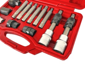 Set profesional chei pentru alternatoare VERKE, 13 piese, pentru montaj și demontaj alternatoare Bosch și Magneti Marelli - Img 3