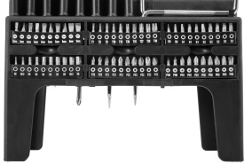 Set profesional de șurubelnițe și biți 100 piese MaxRom, cu suport de organizare și mâner ergonomic antiderapant - Img 12