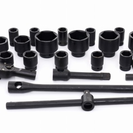 Set profesional de tubulare de impact hexagonale 3/4 inch, 26 piese, cu valiză KraftDele KD11758 - Img 12