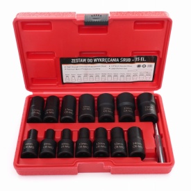 Set profesional de tubulare pentru șuruburi deteriorate 1/2 inch, 15 piese, KraftDele KD11793, cu valiză - Img 4