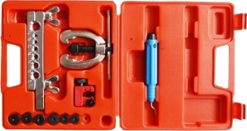 Set profesional KraftDele KD10445 pentru evazarea și prelucrarea conductelor de frână din cupru și aluminiu, 11 piese - Img 2