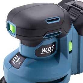 Șlefuitor excentric cu acumulator 21V 3Ah KraftDele WDS2525, disc 125 mm, cu încărcător și reglaj de viteză - Img 11