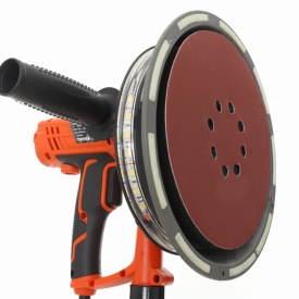 Șlefuitor pentru gips, glet și tencuieli KraftDele KD1741, 1500W, disc 225 mm, iluminare LED și sistem de aspirare praf - Img 7