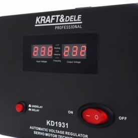 Stabilizator de tensiune AVR 1000VA 230V KraftDele KD1931 pentru protecția echipamentelor electrice și electronice - Img 2