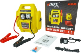 Starter auto multifuncțional 4 în 1 MaxRom 12V cu compresor, lampă și priză 12V, 900A vârf, acumulator 7Ah - Img 8