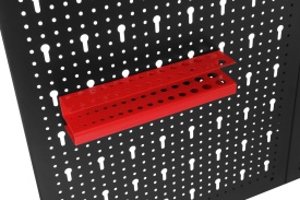 Tablică metalică perforată pentru scule KraftDele KD11896, montaj pe perete, 80 x 60 cm, cu suporturi și cârlige incluse - Img 8