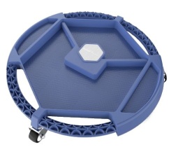 Tavă mobilă pentru scule și piese KraftDele KD10763, cu roți, compartimente organizare, diametru 50 cm, pentru atelier și garaj