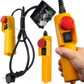 Telecomandă cu fir pentru troliu electric de construcții 400/800 kg MaxRom, control sigur și precis