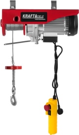 Troliu electric cu cablu KraftDele KD1525, 250/500 kg, ridicare 12 m, motor 1000W, pentru atelier, garaj și șantier - Img 9