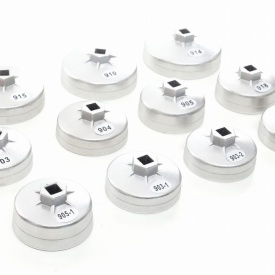 Trusă chei pentru filtre de ulei 23 piese KraftDele KD10501, cu 21 adaptoare, clichet 1/2 și cheie inelară 27 mm - Img 6
