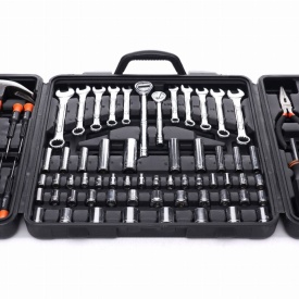 Trusă profesională de scule KraftDele 140 piese KD10462, cu valiză, biți, tubulare, chei și accesorii pentru atelier și garaj - Img 3