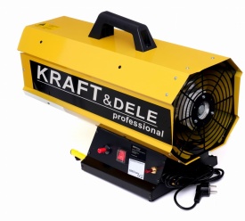 Tun de căldură pe gaz KraftDele KD11736, 60 kW, cu reductor și furtun, pentru încălzire rapidă în ateliere, hale și șantiere - Img 6