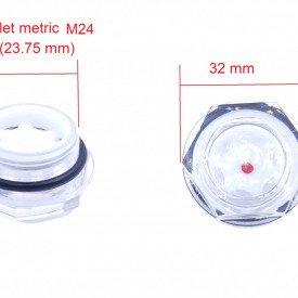 Vizor ulei cap compresor filet plastic metric M24 23.75mm CH076 - Img 1