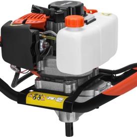 Wiertnica spalină pentru pământ KraftDele KD5045, 4,9 kW, 52 cm³, cu mâner dublu antivibrații pentru găuri în sol