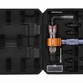 Adaptor nituitor 3 în 1 pentru bormașină/șurubelniță KraftDele KD5470, pentru nituri și piulițe nituibile, cu set capete - Img 4