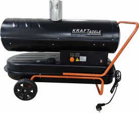 Aerotermă cu motorină KraftDele 40 kW cu evacuare gaze arse și termostat digital, model KD11714 - Img 4