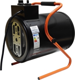 Aerotermă electrică profesională KraftDele KD11724, 10 kW, 400V, cu termostat, pentru atelier, depozit și șantier - Img 3