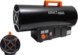 Aerotermă pe gaz 40 kW KraftDele KD11701 cu termostat, afișaj și reductor, pentru hale, ateliere și spații bine ventilate - Img 5