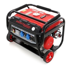 Agregat de curent pe benzină KraftDele KD138, 3000W, 230V/12V, monofazat, cu roți transport și mâner pliabil - Img 6