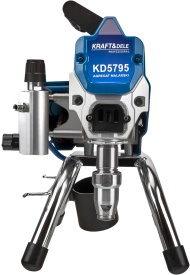 Agregat de vopsire hidrodinamic KraftDele KD5795, 1500W, debit 2,3 l/min, pentru pereți, tavane, fațade și structuri - Img 5
