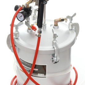 Agregat de vopsire pneumatic 8L KraftDele KD1653 cu rezervor din aluminiu, regulator de presiune și manometru - Img 7