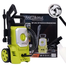 Aparat de spălat cu presiune KraftDele KD667, 250 bar, 2500W, cu lance reglabilă, rezervor spumare și perie - Img 3