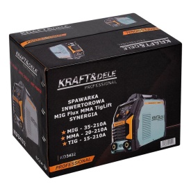 Aparat de sudură invertor KraftDele KD3432 MIG Flux, MMA și Tig Lift, 210A, cu funcții SYN MIG și FLUX - Img 12