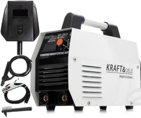 Aparat de sudură invertor MMA 250A KraftDele KD1841 cu tehnologie IGBT, afișaj LCD și funcții Hot Start, Anti Stick, Arc Force