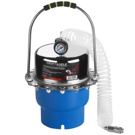 Aparat pneumatic pentru aerisirea și schimbarea lichidului de frână KraftDele KD5934 – Rezervor 5L, Furtun 5.2m, Operare de o singură persoană
