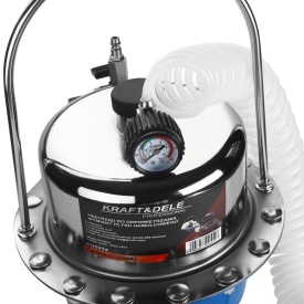 Aparat pneumatic pentru aerisirea și schimbarea lichidului de frână KraftDele KD5934 – Rezervor 5L, Furtun 5.2m, Operare de o singură persoană - Img 2