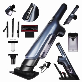 Aspirator de mână cu acumulator KraftDele KD5159, 400W, 2500 mAh, 22 kPa, pentru auto și curățenie rapidă în casă - Img 2
