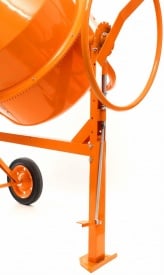 Betonieră electrică KraftDele KD494, 260 L, 1400 W, 230 V, cu roți de transport și roată de înclinare - Img 11