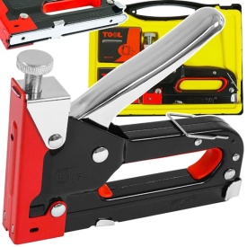 Capsator manual pentru tapițerie VERKE, corp metalic, 4-14 mm, reglaj forță, compatibil capse U/C/T, cu valiză - Img 8