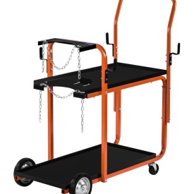 Cărucior universal pentru sudură KraftDele KD372, suport aparat de sudură și butelie, capacitate 70 kg - Img 4