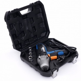 Cheie de impact electrică KraftDele KD1796 1/2 inch, 2200W, 700 Nm, cu valiză și set de tubulare - Img 2