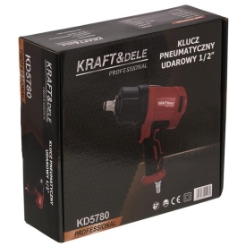 Cheie pneumatică de impact 1/2 inch KraftDele KD5780, cuplu maxim 1900 Nm, mecanism Twin Hammer - Img 4