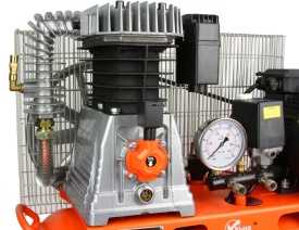 Compresor aer 200L 4kW BJC B88030 – debit 600 l/min, 10 bar, compresor profesional trifazic cu transmisie pe curea - Img 2