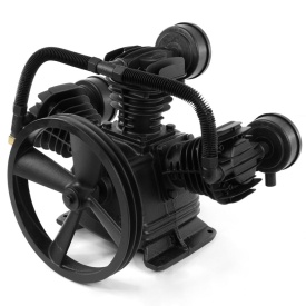 Compresor cu pompă de aer tricilindrică Mar-Pol W3065, ungere cu ulei, 360 l/min, 10 bar, pentru rezervor 150-200 L - Img 2