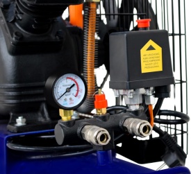 Compresor de aer cu ulei KraftDele KD4058, 100L, 2800W, 480 l/min, 8 bar, sistem cu doi pistoane pentru atelier și garaj - Img 6