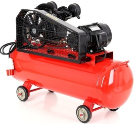 Compresor de aer cu ulei KraftDele KD407, 200L, 2 pistoane, 400V, transmisie pe curea, 8 bar, pentru atelier și aplicații intensive - Img 5