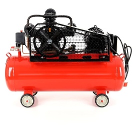 Compresor de aer cu ulei KraftDele KD408, 200L, 3 pistoane, 400V, transmisie pe curea, 8 bar, pentru atelier și aplicații intense - Img 3