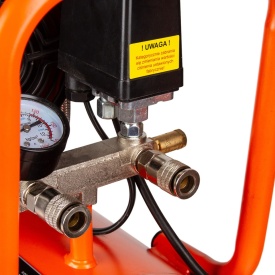 Compresor de aer fără ulei Mar-Pol JN1500A, 24L, 1500W, 220 l/min, 8 bar, motor inductiv, pompă dublu cilindru - Img 5