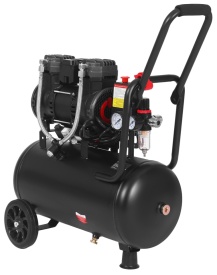Compresor Fără Ulei 24L 1450W 249L/min 8 Bar – Profesional, Mobil, Ideal pentru Atelier & Stomatologie | KraftDele KD4081 - Img 4