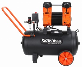 Compresor Fără Ulei 50L 2200W 295L/min 10 Bar – Performanță Profesională Heavy Duty | KraftDele KD1393 - Img 5