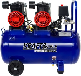 Compresor Fără Ulei 50L 3000W 475L/min – Putere Profesională pentru Atelier KRAFT&DELE KD4093 - Img 2