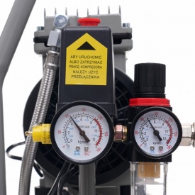 Compresor fără ulei KraftDele KD1384, rezervor 9L, 550W, 8 bar, 155 l/min, portabil pentru garaj, atelier și uz casnic - Img 6